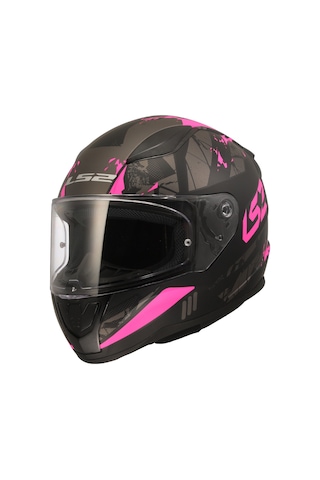 Ls2 Rapıd 2 Palımnesıs Mat Siyah-pembe Kask Siyah - Pembe
