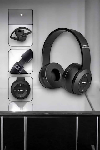 Kulak Üstü Tf Kart Ve Aux Destekli Ergonomik Bluetooth Kulaklık - Lisinya
