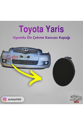 Toyota Yaris 2006 Uyumlu Ön Çekme Kancası Kapağı