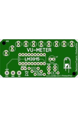 Clıp Göstergeli Vu-Metre - 10 Led Vu-Meter Devresi Lm3915