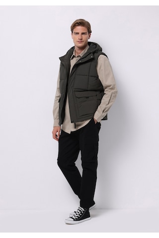 Colins Regular Fit Erkek Yeşil Yelek Cl1076195 Q1.v1 Kha Haki