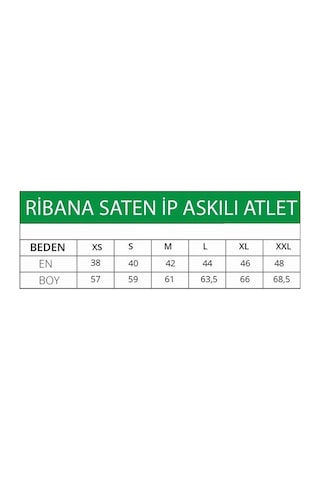 Ceylanoğlu Kadın Ribana İp Askılı Atlet 001 6'lı
