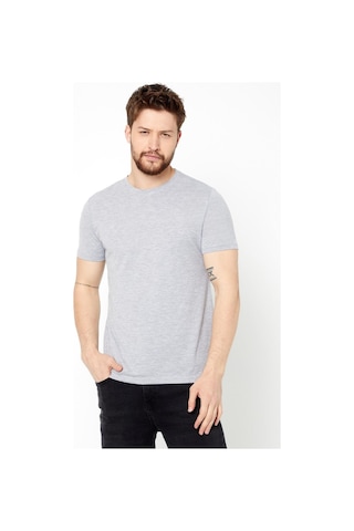 Erkek Çok Renkli T- Shirt Regular Fit Rahat Kesim Bisiklet Yaka 4'lü Basic Tişört Paketi Mtlco35-4 Çok Renkli