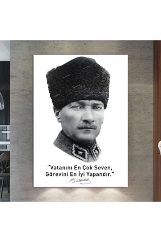 Ataürk Makam Panosu Mustafa Kemal Atatürk Makam Tablosu (8 Farklı Ölçü) 70 x 100