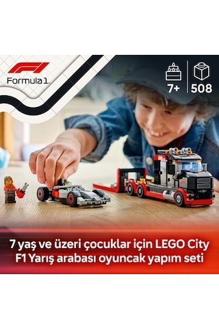 Audi F1 Yarış Arabalı F1 Sergileme Kamyonu 7 Yaş Üzeri İçin