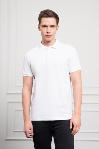 Morven Erkek Beyaz Basic Polo Yaka Dynamic Fit T-shirt 25yc018003600 Beyaz