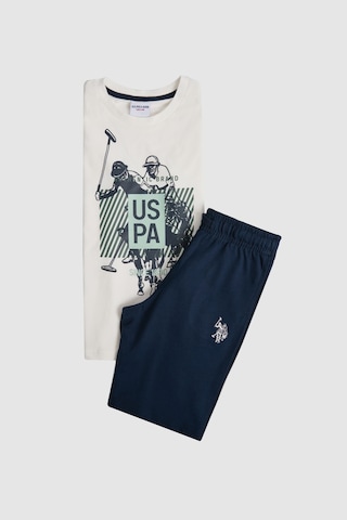U.S. Polo Assn. U.s. Polo Assn. Erkek Çocuk Beyaz Pijama Takım 50326682-vr013