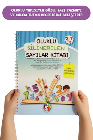 Oluklu Silinebilen Yazı Kitabı Seti Alfabe + Sayılar Sihirli Kalemli Kabartmalı Yaz-sil 3 6 Yaş