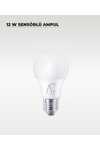 12w Sensörlü Led Ampul 6500k Beyaz Işık Hareket Algılayan Akıllı Ampul