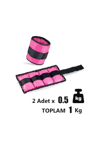 Spor Byfit 0,5 Kg x 2 Adet Pembe El veya Ayak Bileği Ağırlığı Pembe