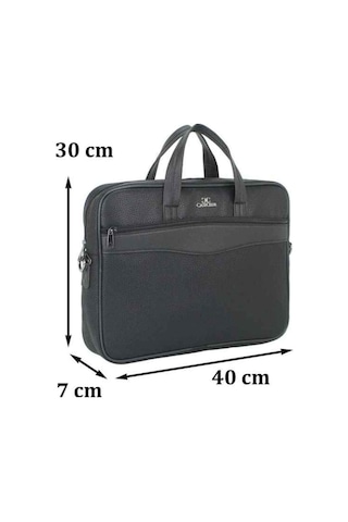 Case Club 1414-1 Evrak Çantası Omuz Askılı 15,6 Inç El Omuz Çantası Siyah