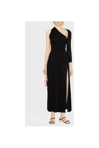 Versace Jeans Couture Bayan Elbise 74hao918 J0049 899 Siyah Siyah