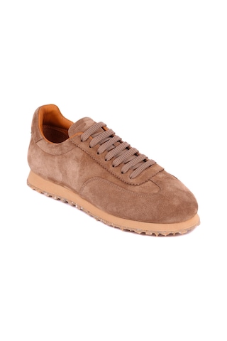 Shoetyle - Taba Hakiki Süet Bağcıklı Erkek Günlük Ayakkabı 666-109-1242 Taba