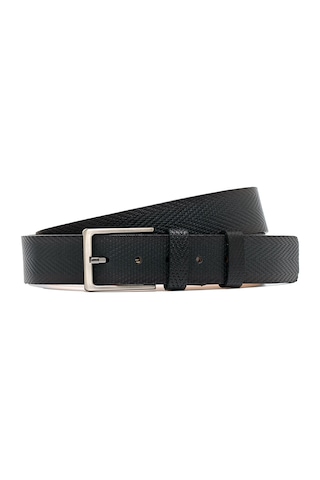Black Erkek Gr-040-138 Grande Klasik Kemer Genişlik 4 Cm Siyah