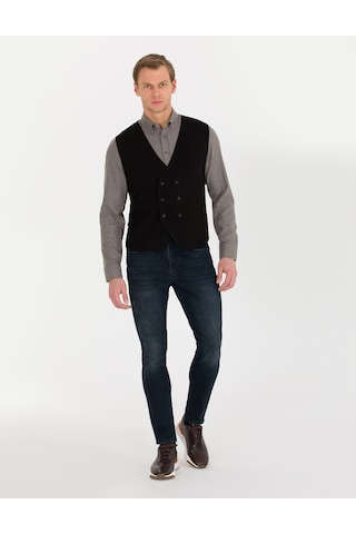 Pierre Cardin Erkek Siyah Triko Yelek 50263176-vr046 Siyah