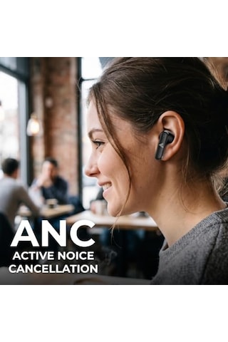 S160 Anc Kablosuz Bluetooth Kulaklık Siyah