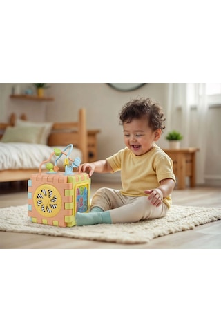 Dolu Oyuncak 2 İn 1 Eğitici Küp Ve Puzzle 5192