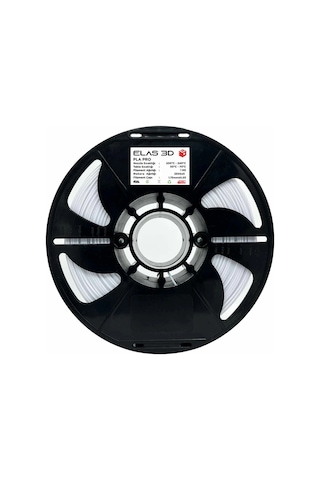 Elas 3d Beyaz Pla Pro 1kg Filament