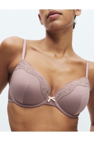 Marks & Spencer Jasmine Dantel Detaylı Balenli Demi Cup Sütyen T33002403 Kahverengi
