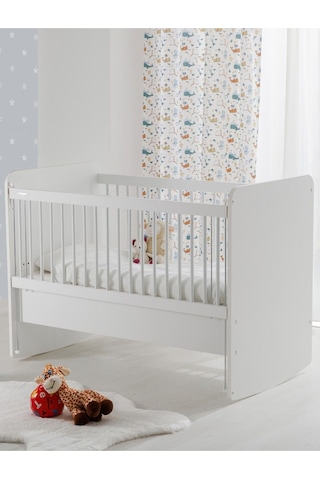 Bw1075 - Pratik Anne Yanı Sallanır Beşik Beyaz 60x120 Beyaz