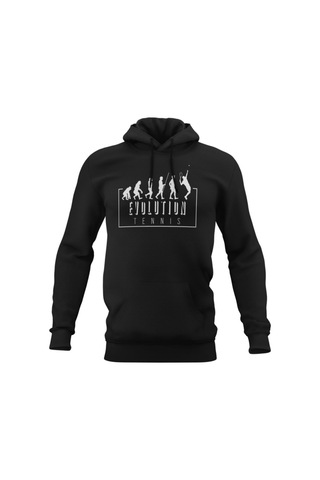 Pisa Art Darwin Style Unisex Siyah Kapişonlu Sweatshirt Hrmsw4335 Siyah