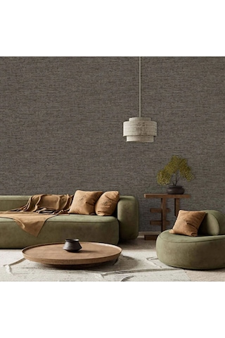 Adawall Muse Koleksiyonu- 25108-7 Kahverengi Taş Görünümlü Duvar Kağıdı 1.06x15.6m, 16.5m²