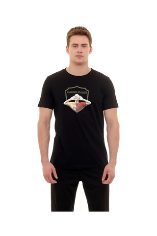Galatasaray Sıfır Yaka Siyah Gs İcardi T-shirt 001