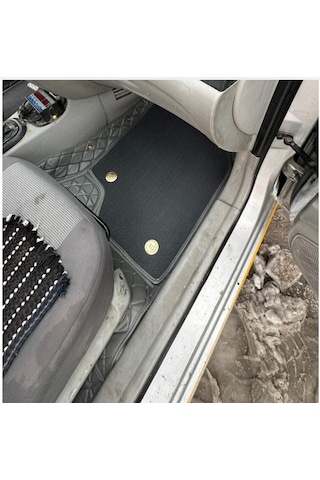 Hyundai Accent Admira 2006-2012 Arası Aracına Özel 8d Çift Katmanlı Havuzlu Paspas Takım Gri