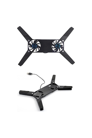 Periboia 2 Fanlı Notebook Soğutucu Portatif Katlanabilir Laptop S