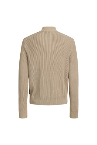 Jack & Jones Erkek Dik Yaka Fermuarli Triko Kazak - Pannel - 12299051 Crockery
