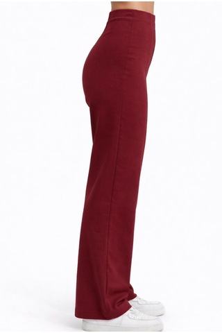 Axxel Kadın Bordo 2 İplik Yüksek Bel Eşofman Pantolon-p2249 Bordo