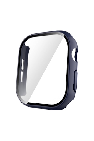 Watch 10 42mm Sert Pc Kasa Ve Ekran Koruyucu Mkst Watch Gard 35 - Midnight Blue
