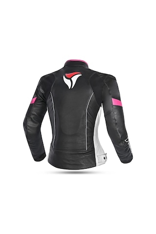 R-tech Chaqueta Piel Tom Rider Lady Motosiklet Mont L Beden Gri / Pembe