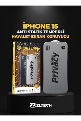 OG GLASS ESD Anti Statik Hayalet Apple Uyumlu iPhone 15 Ekran Koruyucu OG GLASS ESD Anti Statik Hayalet Apple Uyumlu iPhone 15 Ekran Koruyucu
