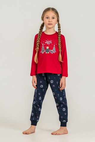 Rolypoly The Most Wonderful Time Anne Kız Kırmızı Uzun Kol Pijama Takım Rp3936-a-v1 Rp3936-a-v1