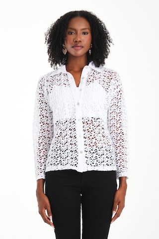 By Papi Dantel Gömlek Beyaz