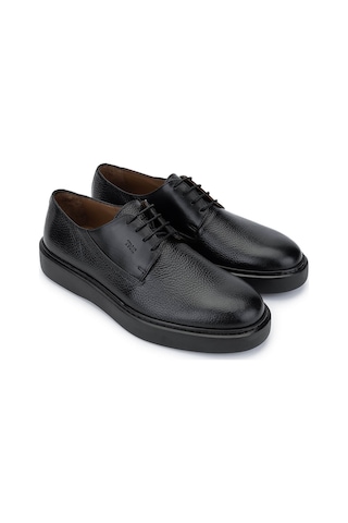 Tamer Tanca Erkek Hakiki Deri Siyah Casual Ayakkabı 537 3680 Erk Ayk Y25 Sıyah Siyah