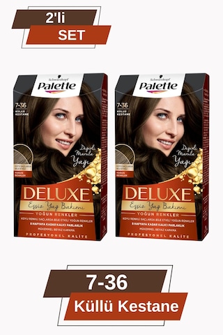 Palette Deluxe Yoğun Küllü Kestane 7 - 36 2 Adet