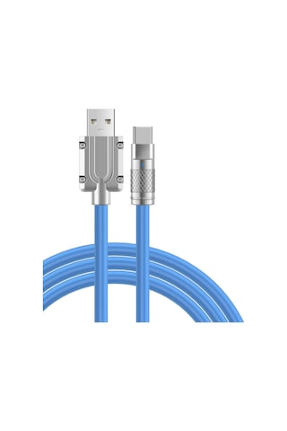 Bn57 Type-c Kablo 120w Süper Hızlı 6a Ultra Kalın Şarj Data Mavi