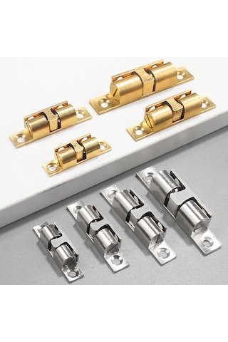 Sones 2 Adet Dolap Manyetik Yaylı Toka Top Kapı Vantuzu, Stil: Ekstra Büyük Gümüş