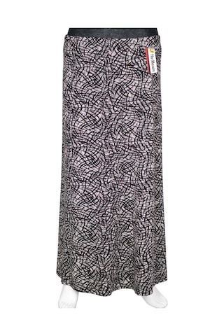 Hesna Kadın Betül 8 Parça Lastikli Astarsız Siyah Etek Desen 39 Siyah