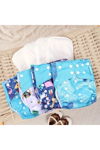 Maxaccess Happyflute 8'li Kuğu Seti Yenidoğan Yıkılabilir Bez Mikrofiber Astarlı 6.61-33.07 Lb Diğer