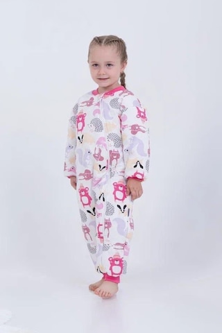 Miniğimin Cicileri Sincap Ve Kirpi Kız Çocuk Elyaf Dolgulu 2.5 Tog Desenli Uyku Tulumu- Pembe Pembe-46339