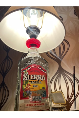 Sierra Tequlıa Şık Tasarımlı Şişe Abajur Krem