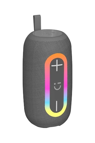 Mınıso Miniso Lisanslı Renkli Kablosuz Hoparlör A160 Gri Rgb Aydınlatmalı Taşınabilir Model