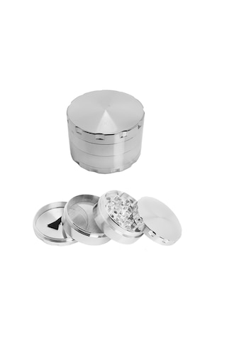 Silver 55 MM Grinder Alloy Herbal Öğütücüsü Parçalayıcı  Rb85slv