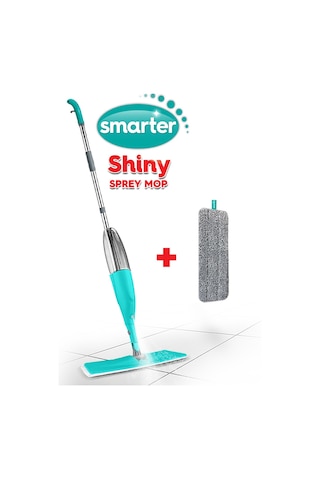 Smarter Shiny Sprey Mop Turkuaz + Yedek Mop