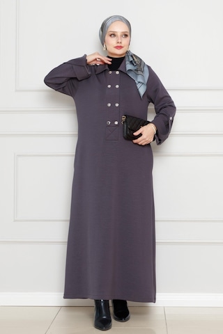Cırt Cırtlı Oysho Elbise-gri-4486 Gri