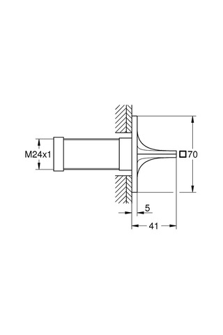 Grohe 9334gn1 Allure Ankastre Stop Valf Altın