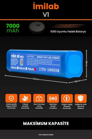 İmilab V1 7000mah Robot Süpürge Bataryası